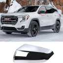 Left Driver Side Exterior Mirror Cap Cover Rearview Mirror Cover Trim Fit for 2018 2019 2020 2021 2022 2023 Chevrolet Equinox & GMC Terrain Replace 23406417 (Chrome)