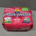 Bodhi Dog Disposable Female Dog Diapers - Super Absorbent Dog Diapers for Female Heat Cycle - Adjustable Fit Pee Wraps for Potty Training, Moisture Control & Wetness Indicator - Medium (20 Count)