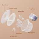 Wearable Breastfeeding Pump Hands Free of Long Battery Life, Portable Electric Wireless Breast Pump with 3 Modes and 9 Levels, LED Display, 16/18/20/22/24mm Flanges & Inserts, 2 Pack (Purple)