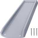 Rain Gutter Downspout Splash Block, Gutter Downspout Extensions for Water Drainage, 24" Gutter Splash Guards Downspout Extender, Fixable Down spout Drain Trays with PE Nails(1 Pack, Gray)