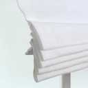Everyday Celebration Linen Blend Cordless Roman Blinds Light Filtering Pull Down Window Treatment for Home, Indoor Shades & Blinds (27x64 White)