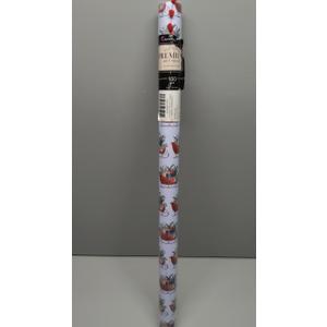 LaRibbons Christmas Wrapping Paper Jumbo Roll with Red Pom Pom, Classic Sled Design Gift Wrap Set for Christmas, Holiday, Party Celebration, 30 Inch X 40 Feet (100 sq. ft. ttl.)