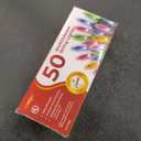 Warm Multi Color Christmas Lights - 9 ft String of 50 Incandescent Mini Bulbs Multifunctional Lighting Modes, for Decorative, Bedroom, Outdoor, Xmas Twinkle Tree Lights with Green Wire Total 10.4 ft