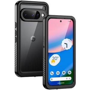 Lanhiem for Pixel 10 Case, IP68 Waterproof Dustproof Shockproof Case with Built-in Screen Protector, Full Body Sealed Protective Cover for Google Pixel 10 6.3 inch (2025) Black