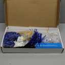 Ainiv 2 Set Table Balloon Stand Kit with Lights, Balloon Centerpieces for Tables Include 16 Latex Confetti Balloons, Christmas Centerpieces Tables Decorations for Birthday, Weddings, Anniversary (Blue+ Silver)