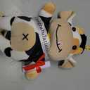 Hollowfly 2026 Graduation Cow Plush Toy Adorable Cow Stuffed Animal Graduation Gift Party Decoration for Man Women Girls Boys Kindergarten High School College Congratulatory Party Gifts