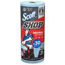 Scott Shop Original Blue Towels (75130), 9.4"x11" Cloth-like Paper Towel (30 Rolls of 55 Sheets, 1,650 Sheet Total)