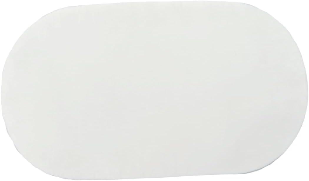 Large Moses Basket Pad, 27"x15"x2",Breathable,High-Density, High-Resiliency Foam,Non-Toxic, Oval Shaped with Removable Breathable Soft Cover Fit for Moses Basket Baby Bassinet(1PC)