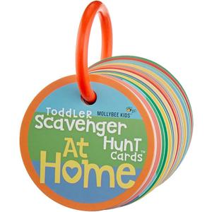 MOLLYBEE KIDS Toddler Scavenger Hunt Cards at Home, Toddler Activity, Ages 2, 3, Indoor Scavenger Hunt Game