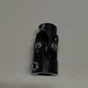 1" DD x 3/4" DD U Joint Black Steel Universal Steering Shaft Coupler from 1" DD to 3/4" DD