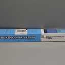 2MIL Clear Safety Window Film UV Blocking Security Window Glass Protection Sticker Self Adhesive Glass Film,17.5Inch x 6.5Feet