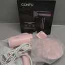 Hair Dryer with Diffuser, CONFU Hair Dryers for Women, Blow Dryers for Men, Hairdryer with Diffuser Attachment, Portable Lightweight Fast Drying Negative Ion Hairdryer for Home (Pink)