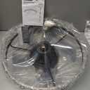 LUDOMIDE Ceiling Fans with Lights, Low Profile Ceiling Fan with Remote, 20” Modern Reversible Flush Mount Ceiling Fan, 3 Colors Temperature Dimmable for Bedroom