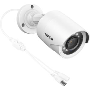 ANNKE 1080p Security Camera 4-in-1 CCTV Bullet Wired Cam, AHD/TVI/CVI/CVBS, Analog Surveillance Video AddOn Cams for Indoor/Outdoor Use, 100ft Clear Night Vision (Power Adapter Not Included) (White)