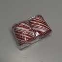 2 Rolls 20 Yards Red and White Striped Ribbons, 2.5 Inch Wide - Candy Cane Glitter Ribbons for Christmas Tree and Gift Wrapping