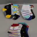 Evercute Toddler Girls Grip Socks 12 Pack Boys Non Slip Socks for Kids Anti Skid