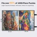Nariolar Puzzle Storage Folder for 1000 Pieces with 24 Sheets/48 Puzzles, Large Capacity Portable Puzzle Album to Store Finished Puzzles