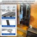 21.7" Outdoor Stair Handrails,1-2 Steps Stairs Rails-Wall Mounted Wrought Iron Hand Railing-Staircase Grab Rail-Heavy Duty Metal Art Handrail for Outdoor Steps-Porch Garage-Anti-Corrosion Carbon Steel