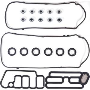 VS50773R for Honda Accord Odyssey Pilot Valve Cover Gasket Seal 3.5L&15845-R70-A01 Solenoid Valve Gasket Pilot Ridgeline Acura MDX RDX RL TL TSX ZDX 3.7L 2008 2009 2010 2011 2012 2013 2014 2015-2017.