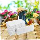 Toyvian Garden Edging Fence with Nails 10-Pack Plastic Landscape Border for Lawn Flower Beds Vegetable Gardens Decorative Stone Look Garden Divider Easy DIY Installation (White)