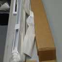 LazBlinds No-Drill Cordless Zebra Blinds - Dual Layer Light Filtering & Room Darkening, Free-Stop Lift, Easy Install, Day & Night Privacy with Valance for Window 35" W x 72" H, White