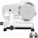 Meat Slicer 340WHome Use and for Commercial 10-inch Electric Food Slicer with Chromium-plated Steel Blade and Built-in Sharpening Stone Easy to Clean Adjustable Thickness Cuts Meat Bread and Cheese