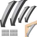 4 PCS 45 Degree Angle Support Brackets,Pergola Kit Heavy Duty Connector,Heavy Duty 4''x4'' (Actual: 3.2''x3.2''),for Wooden Structures Support for Gazebos,Tree Houses,Cabins and Patios
