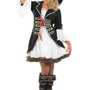 fun shack Pirate Costume Women, Buccaneer Outfit for Adults, Halloween Pirate Attire, Dress Up Party Costume, S
