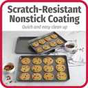 GoodCook Everyday Nonstick Carbon Steel Baking Sheet Set, 3 Pack  Small 13 x 9, Medium 15 x 10, Large 17 x 11  Carbon Steel Cooking Pans, Cookie Sheet Bakeware Set