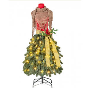 5Ft Pre-Lit Mannequin Artificial Christmas Tree