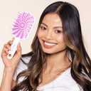 FHI Heat UNbrush Plus Curly Hair Brush for Gentle & Effective Detangling on Wet or Dry Fragile Hair Types Detangler Brush w/ 84 UltraFlex Bristles, Ultra-light, Vented, Anti Static Hairbrush