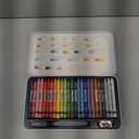 25 Colors Water Soluble Pastels, Watercolor Pastels Set for Beginners and Hobbyists, Includes Sharpener, Palette & Brush for Vibrant Art Creations (Classic) (25 Count (Pack of 1))