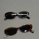 miyya Old Money Polarized Oval Sunglasses  2025 Edition, UV400 Protection, Feather-Light Fit & Trendy Colors (Black/Leopard Green)