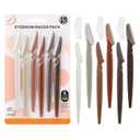 D Dermaplane Razor for Women Face - 6PCS Face Razors for Women - Eyebrow Razor with Precision Cover - Face Shaver for Men - Facial Hair Removal for Men - Neutral (1 Count (Pack of 6))