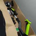 Electric Weed Wacker Cordless with Wheel, Brushless Grass Trimmer with 2 21V 4.0Ah Battery and Fast Charger, 3 Types of Blades String Trimmer, Weed Eater Battery Powered, Grass Cutter Machine