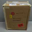 WLIVE Automatic Bathroom Trash Can with Lid, 9L/2.4Gallon, Motion Sensor Trash Can, 3 Modes, IPX5 Waterproof Small Waste Bin for Bathroom, Office, Dormitory, White + Gold