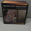 Mixing Bowls with Airtight Lids Set, 26PCS Stainless Steel Khaki Bowls with Grater Attachments, Non-Slip Bottoms & Kitchen Gadgets Set, Size 7, 4, 2.5, 2.0,1.5, 1QT, Great for Mixing & Serving