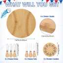 Honeydak 49 Pcs Baseball Baby Shower Prizes for Game Players 6 Sets Cheese Board Fork Knives Coasters Towel Potted Plant Thanks Card Gift Bag for a Little Slugger is on the Way Baby Shower Favors