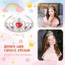 30 Pcs Princess Crown Set Tiaras for Girls Plastic Tiaras Bulk Dress up Costume Party Favors Accessories Kid Birthday (Silver)