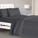 Mueller Luxury 4 Piece Twin XL Sheet Sets - Ultra-Soft 1800 Series, Cooling & Breathable Twin XL Bed Sheets, Hotel Quality Bedding, Deep Pocket up to 16" - Hypoallergenic, Wrinkle-Resistant, Dark Grey
