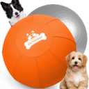 Herding Ball for Dogs 18 Inch - Dual-Layer Heavy Duty Herding Ball for Australian Shepherds, Border Collies & Corgis | Outdoor Herding Toy for Small/Medium Dogs - Backyard Training and Play - Orange