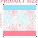 CRASHOT Beach Mat, Blanket Waterproof Sandproof, 79''x83'' Floral Extra Large Outdoor Portable Lightweight Picnic Blanket with 4 Stakes and Carabiner for Picnic Camping Hiking