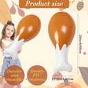 2 x Thanksgiving Turkey Leg Inflatable Balloon 24 Giant Large Chick Leg Inflatables Funny Chicken Drumsticks Balloons for Fall Harvest Thanksgiving Party Decoration 1Pcs