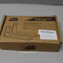 Shelf Bracket, Heavy Duty Floating Shelf Brackets 6-Inch Long, 6-Pack Brackets for Shelves, Matte White Coated L Shape Metal Wall Shelf Support Brackets with 1/5 Inch Thick and 160 lb. Load Capacity