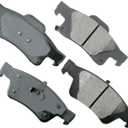 Akebono-ACT1498 Ultra Premium Rear Brake Pads, GREY
