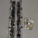 ZONGOOL 2 Pack Broom Holder Wall Mount, 4 Racks and 5 Hooks Mop Hanger Wall Mount Broom Organizer Stainless Steel Heavy Duty Garage Tool Racks for Home Kitchen Garden Laundry (Black)