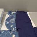 ZIGJOY Sleep Sack Swaddle 1.0 Tog Baby Wearable Blanket 100% Cotton Baby Swaddle Blanket for Newborns 6-12 Months Space & Blue