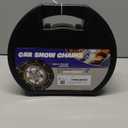 Snow-Chains Auto Fixing 1 Min Quick Fit Easy Installation Tire-Chains, Portable Reusable Universal Emergency Tire Traction Chain for Passenger Car, Pickup Trucks and SUV - Set of 2 (HKN-120)