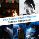 Bluetooth Beanie with a Light, Rechargeable Hat with 4 LED Headlamp & Headphones, Christmas Stocking Stuffers Gifts for Men