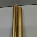 OLV Gold Double Curtain Rods for Windows 72 to 144 Inch(6 to 12 Feet),1 Inch Adjustable Dual Curtain Rod, Heavy Duty Double Drapery Pole with End Cap Design for Living Room, Bedroom, Farmhouse